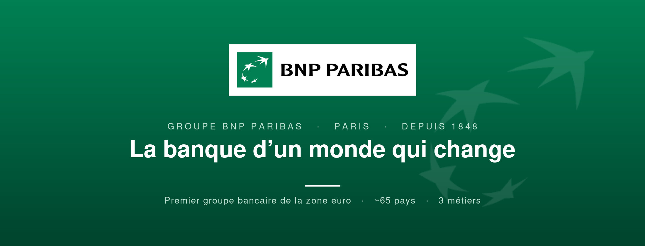 BNP Paribas — la banque d'un monde qui change