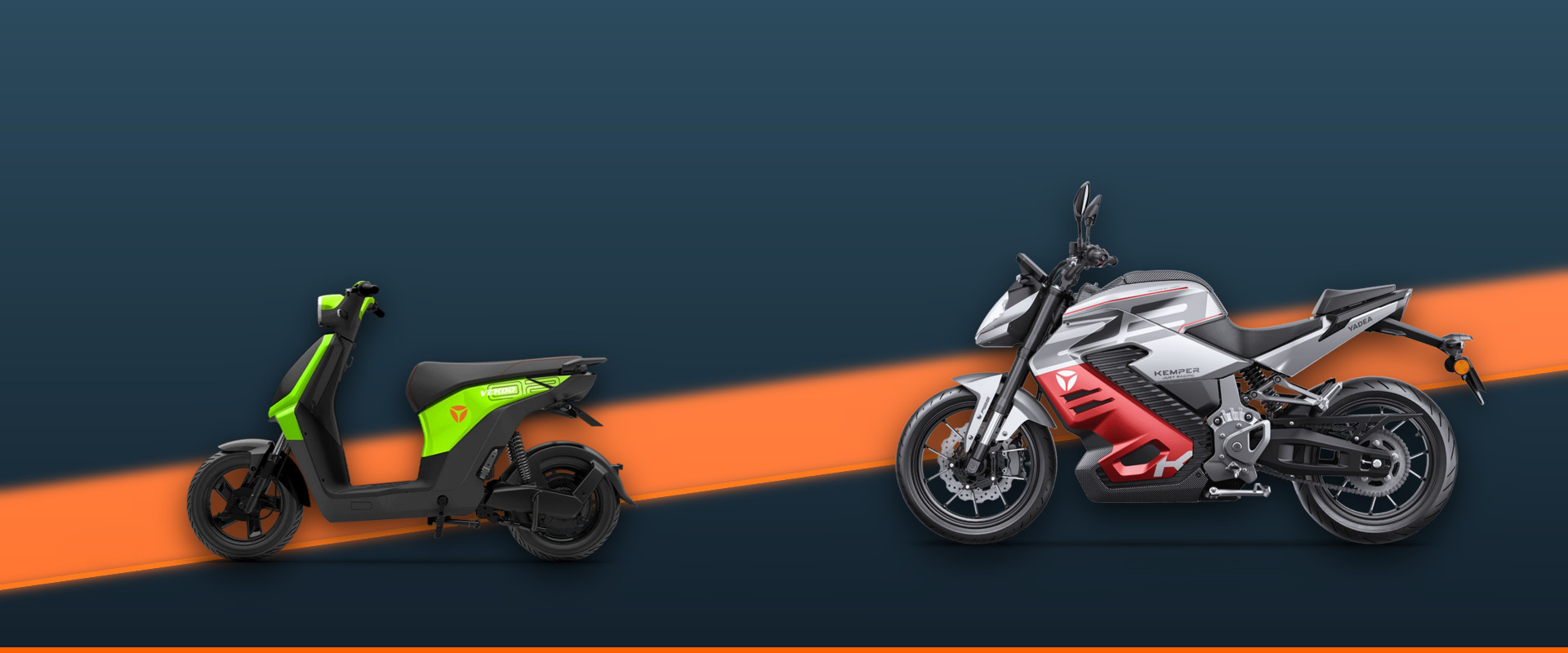 Yadea gamme scooters motos electriques Vekoo Kemper