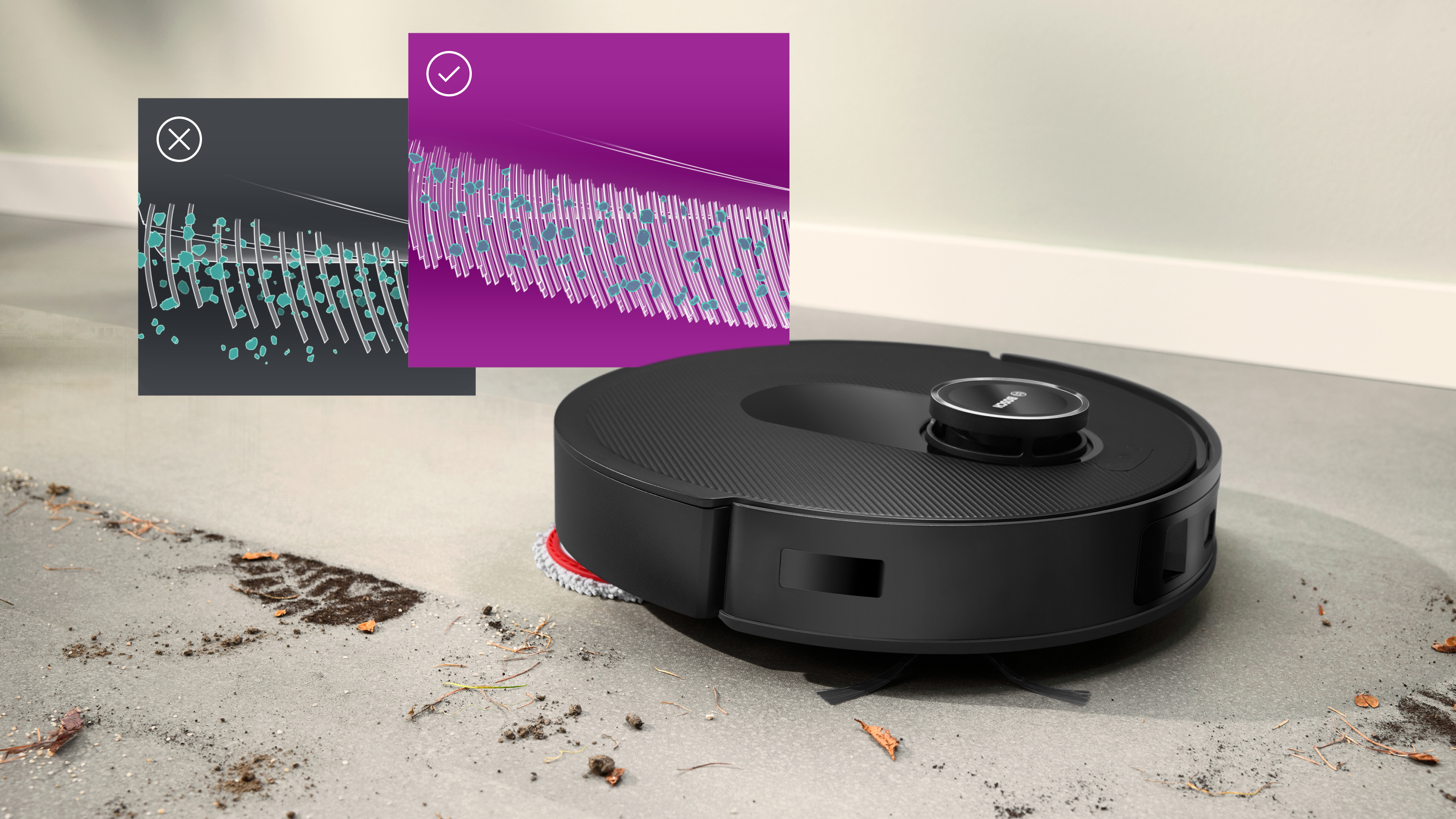 BCRDW3BAB Aspirateur robot