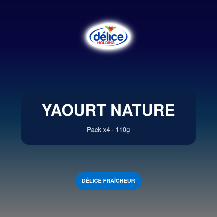 Yaourt nature Délice