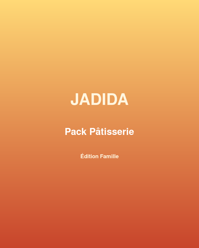 Pack pâtisserie