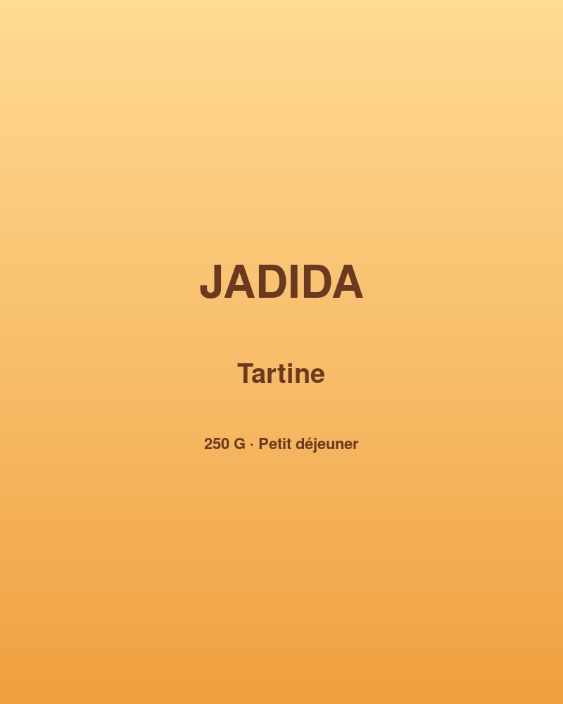 Jadida Tartine