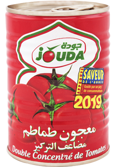 Double concentre de tomates en boite metallique 140g