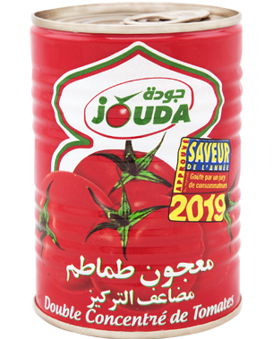 Double concentre de tomates en boite metallique 400g