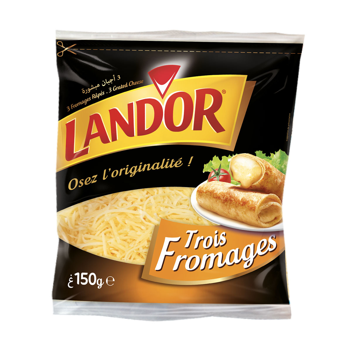 Fromage Râpé 3 Fromages Land'Or