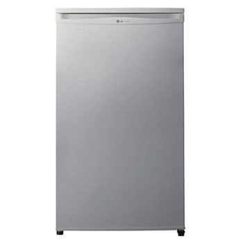 Réfrigérateur 1 porte, capacité brute de 92 L, refroidissement direct, stabilisateur de basse tension (110 V - 290 V), compartiment congélateur, deux clayettes métalliques.