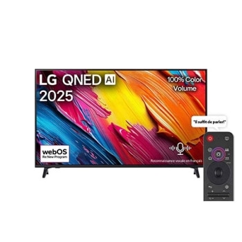 Smart TV LG QNED AI QNED70 4K 65 pouces Télécommande AI Magic Remote HDR10 webOS25 2025