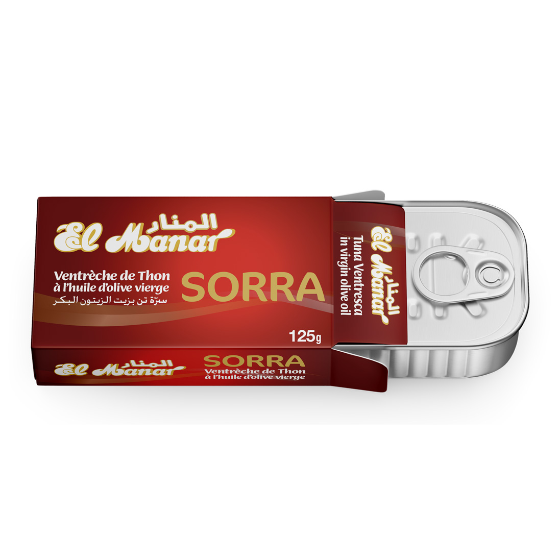 Ventrèche de Thon à l’Huile d’Olive Vierge El Manar 125g