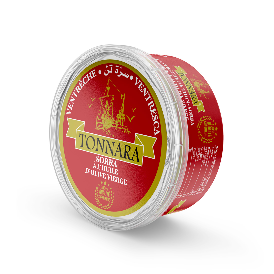 Ventrèche de Thon à l’Huile d’Olive Vierge Tonnara 160g
