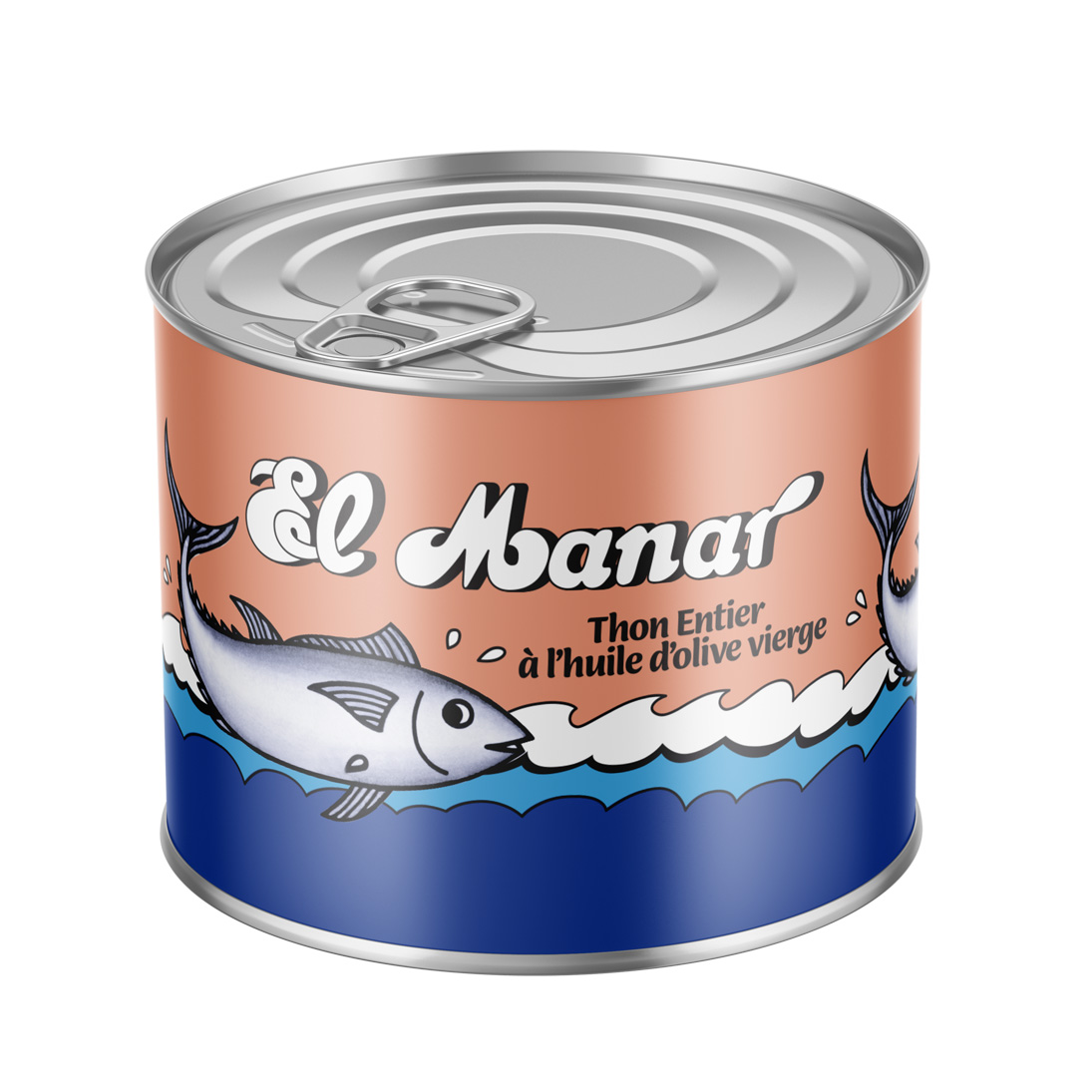 Thon Entier à l’Huile d’Olive Vierge El Manar 400g