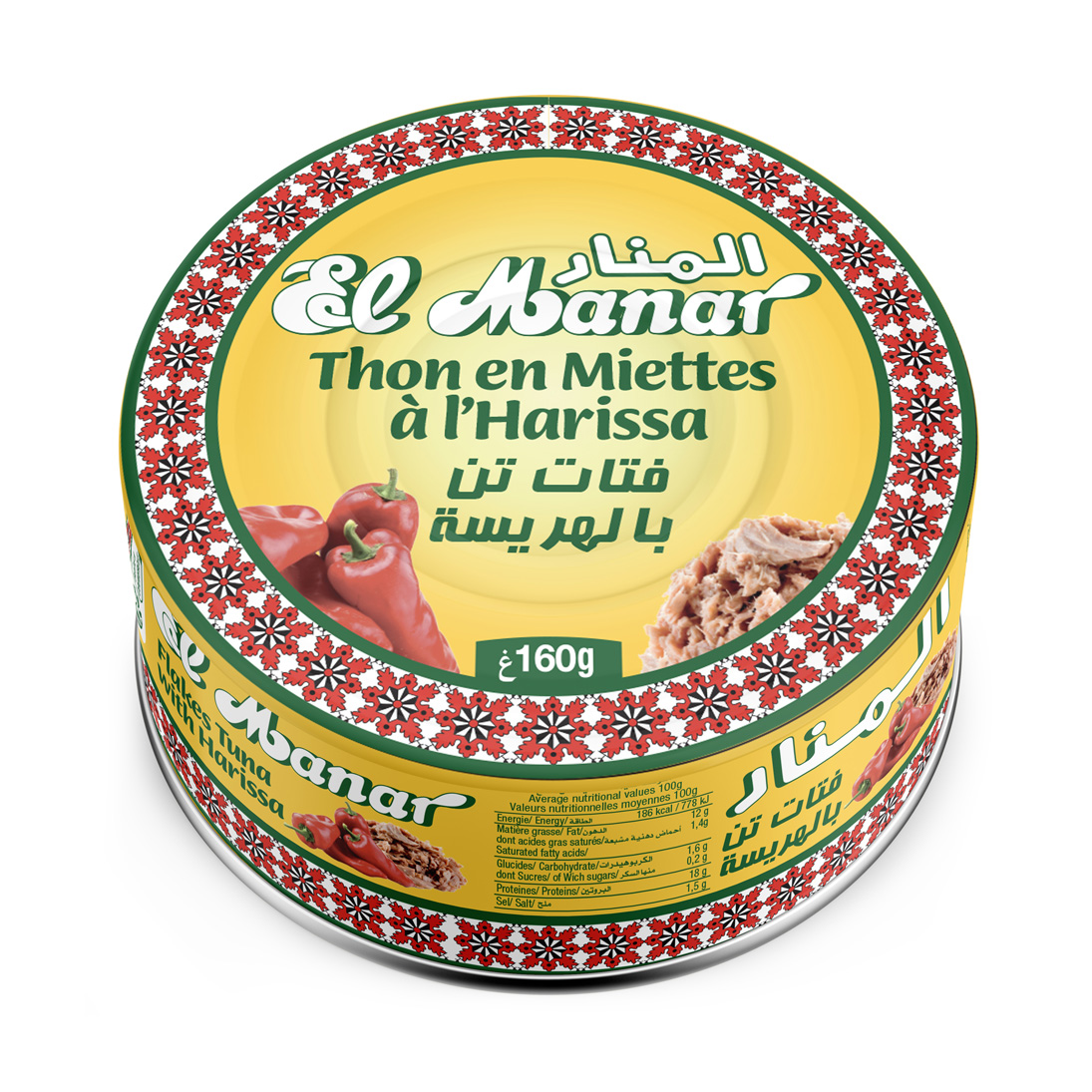 Thon en miettes à la Harissa El Manar 160g