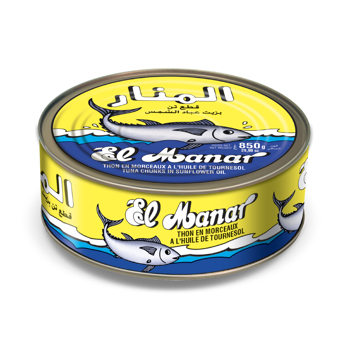 Thon en Morceaux à l’Huile de Tournesol El Manar 850g