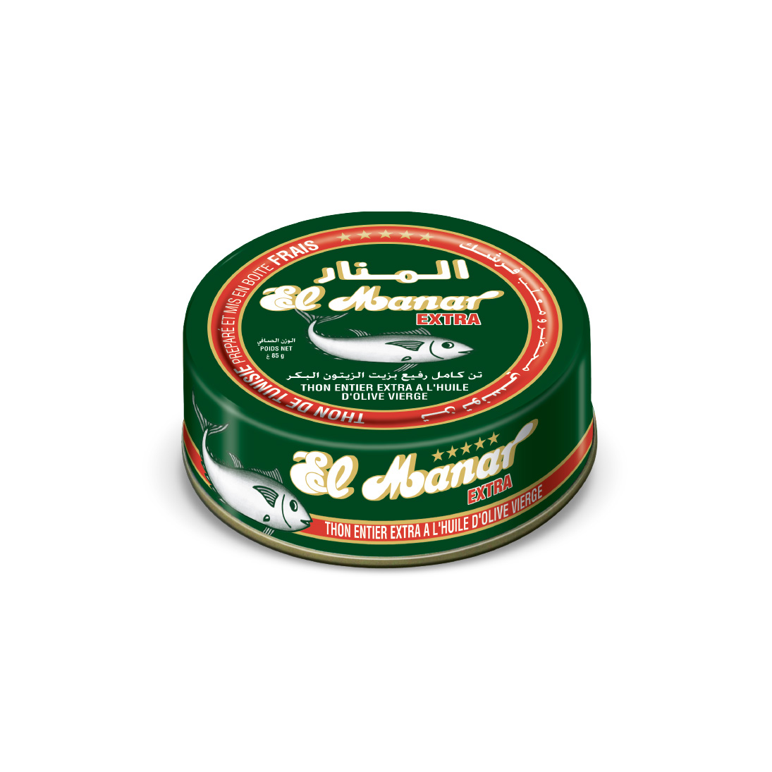 Thon Extra à l’Huile d’Olive Vierge El Manar 85g