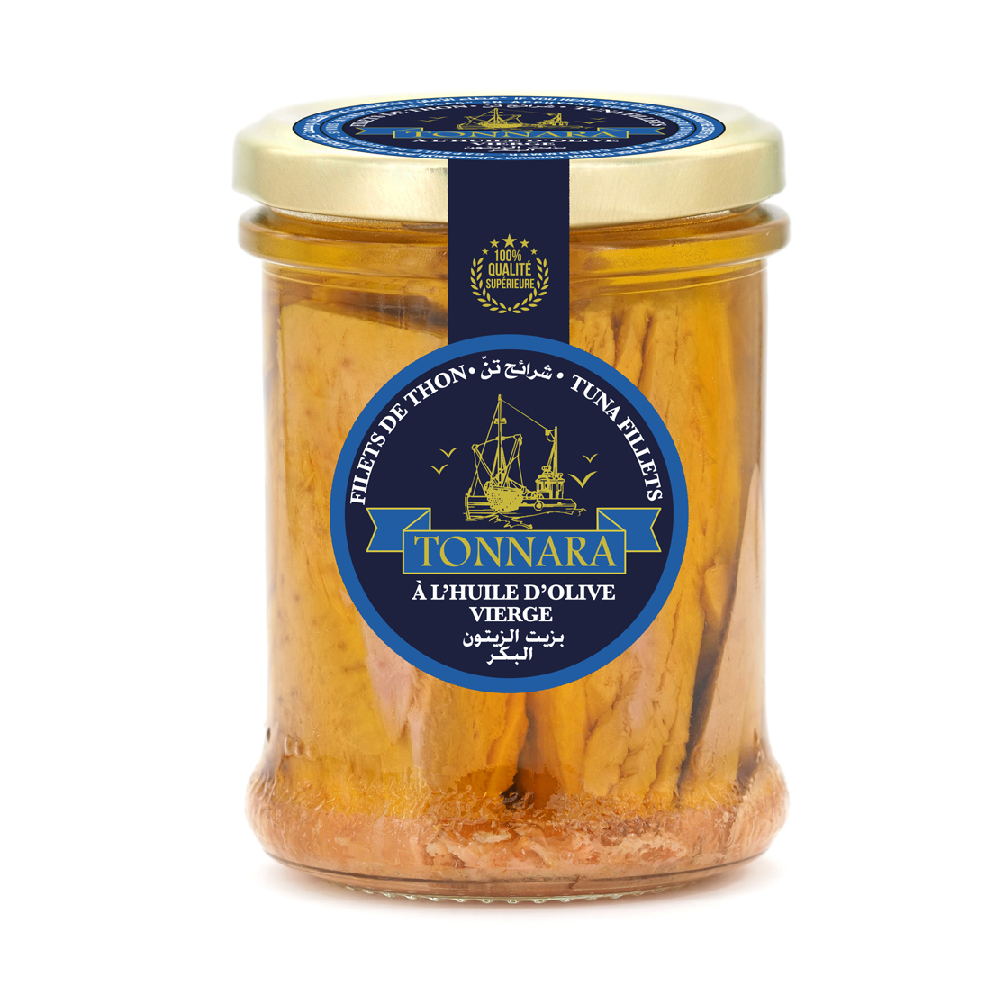 Filet de thon à l’Huile d’Olive Vierge Tonnara 200g