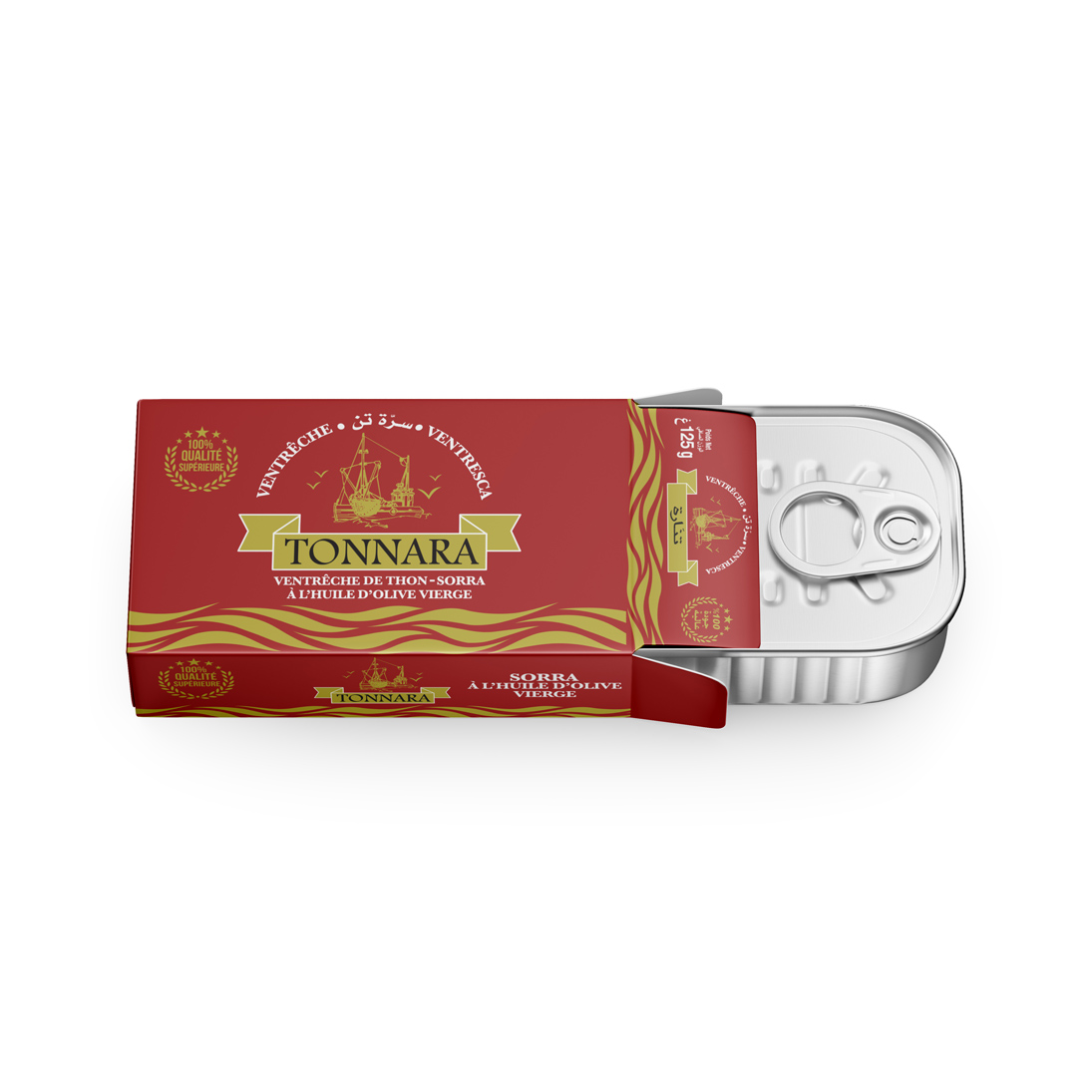 Ventrèche de Thon à l’Huile d’Olive Vierge Tonnara 125g