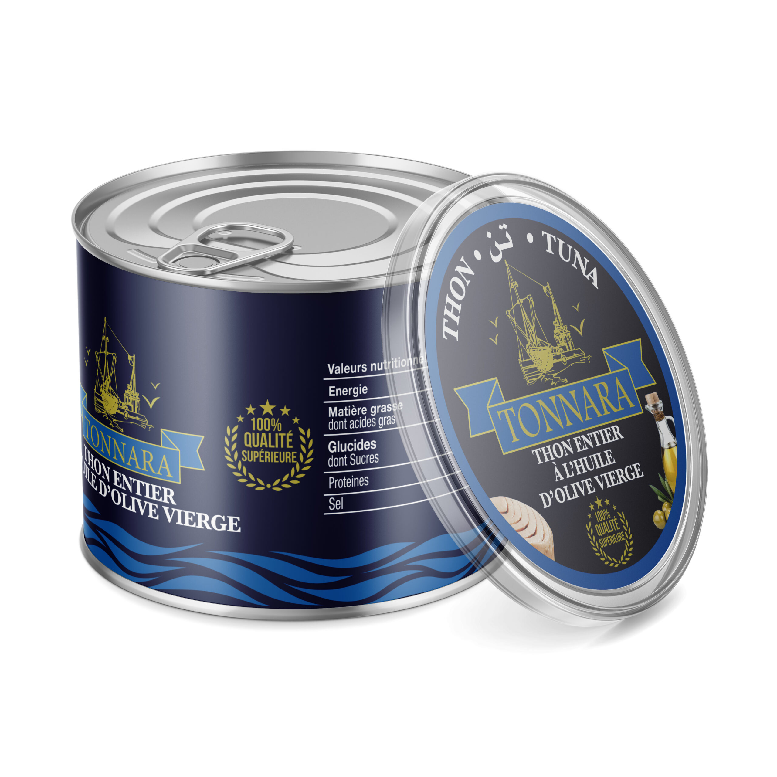 Thon Entier à l’Huile d’Olive Vierge Tonnara 400g
