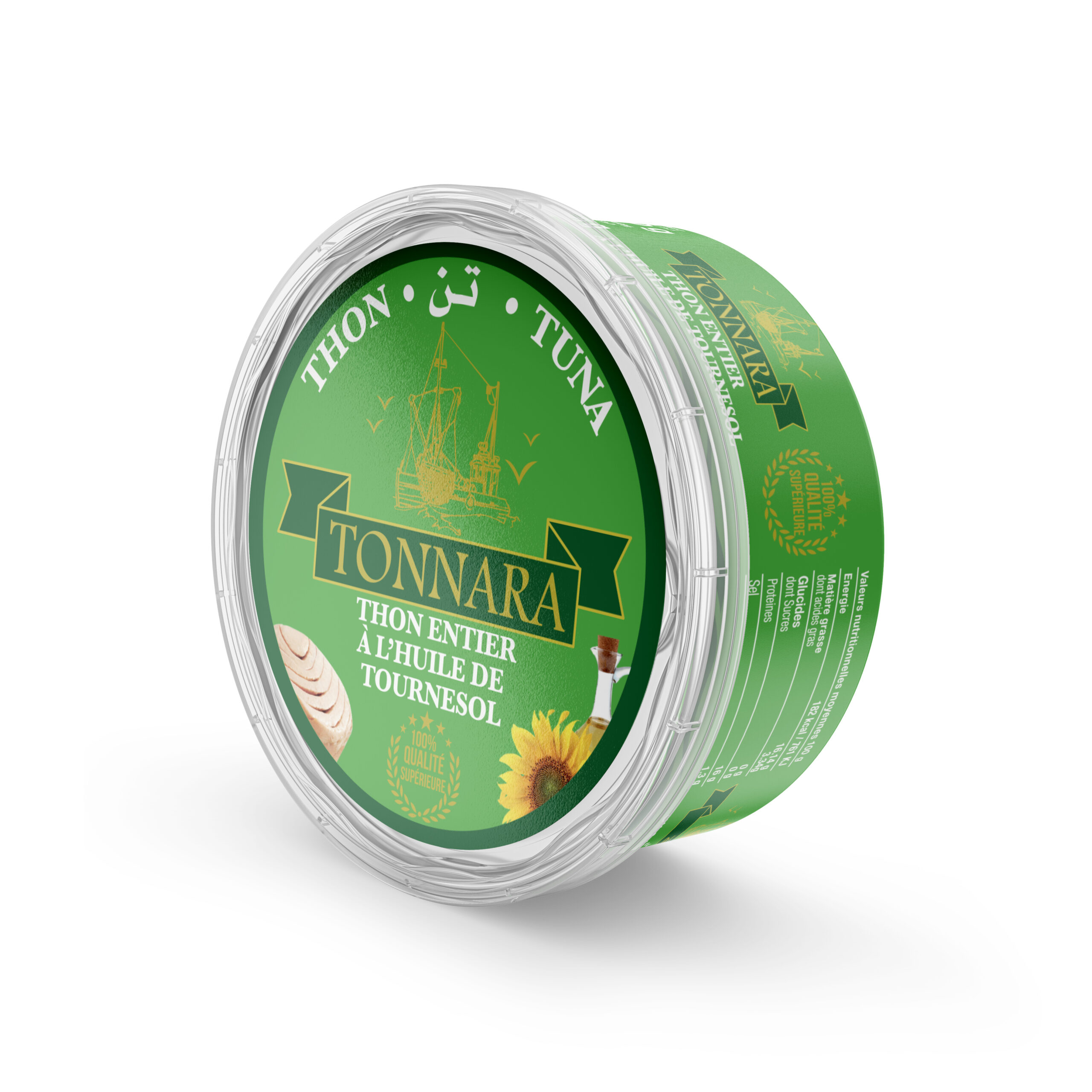 Thon Entier à l’Huile de Tournesol Tonnara 160g