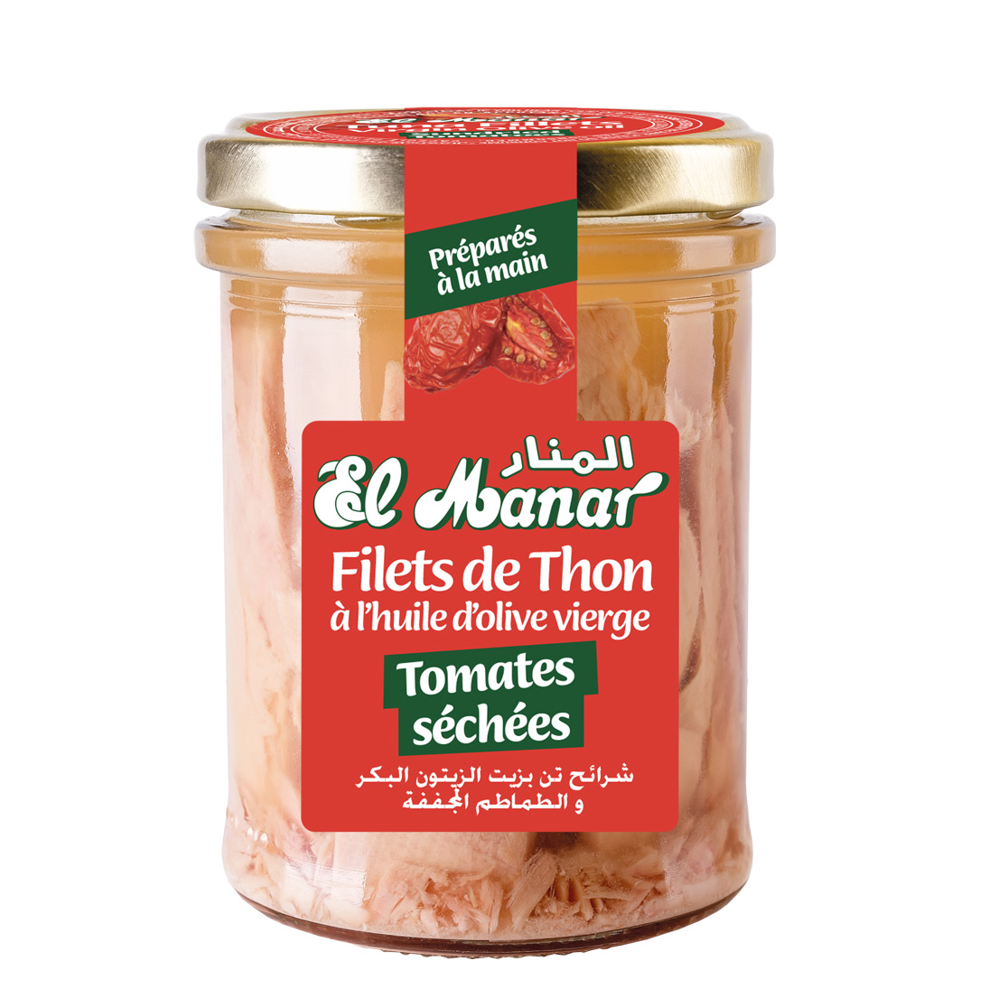 Filet de thon à l’Huile d’Olive Vierge & Tomates séchées 200g