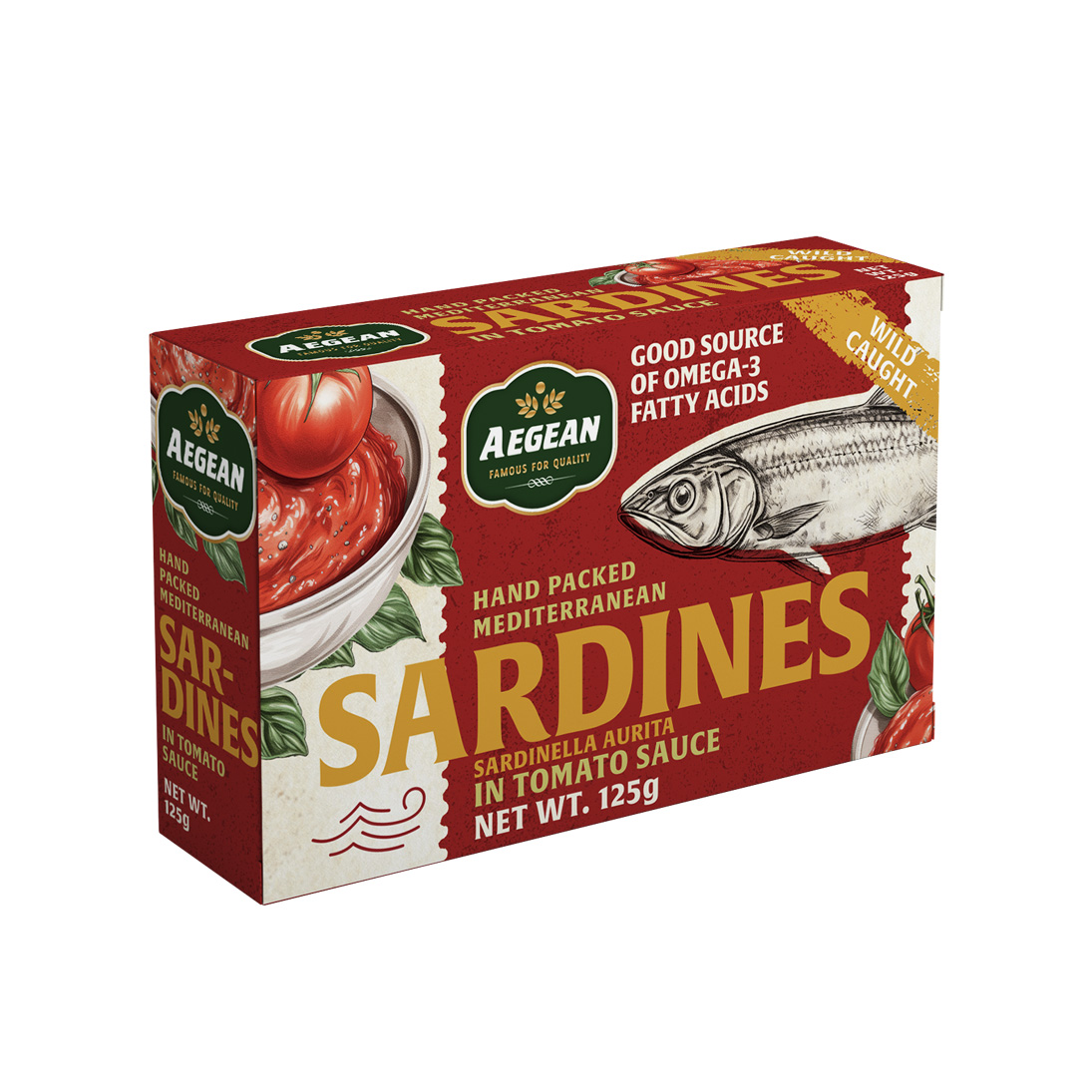 Sardines à la Sauce Tomate – AEGEAN 125g