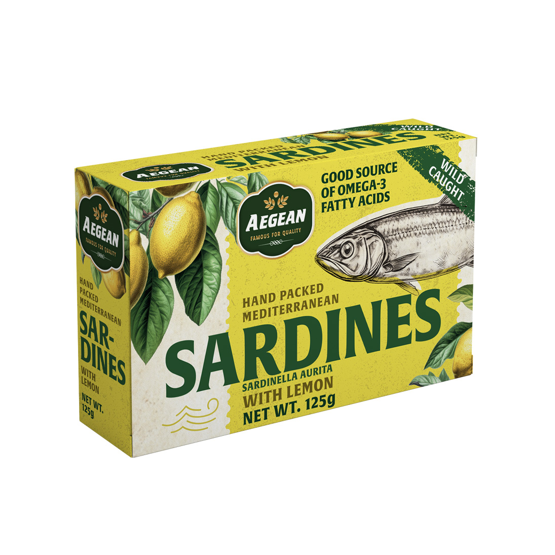 Sardines au Citron – AEGEAN 125g