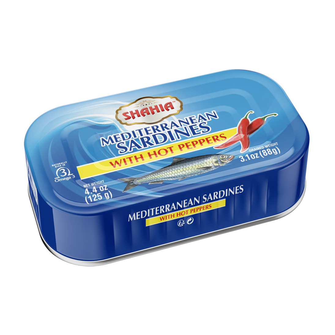Sardines de méditerranée aux piments de Cayenne Shahia 125g