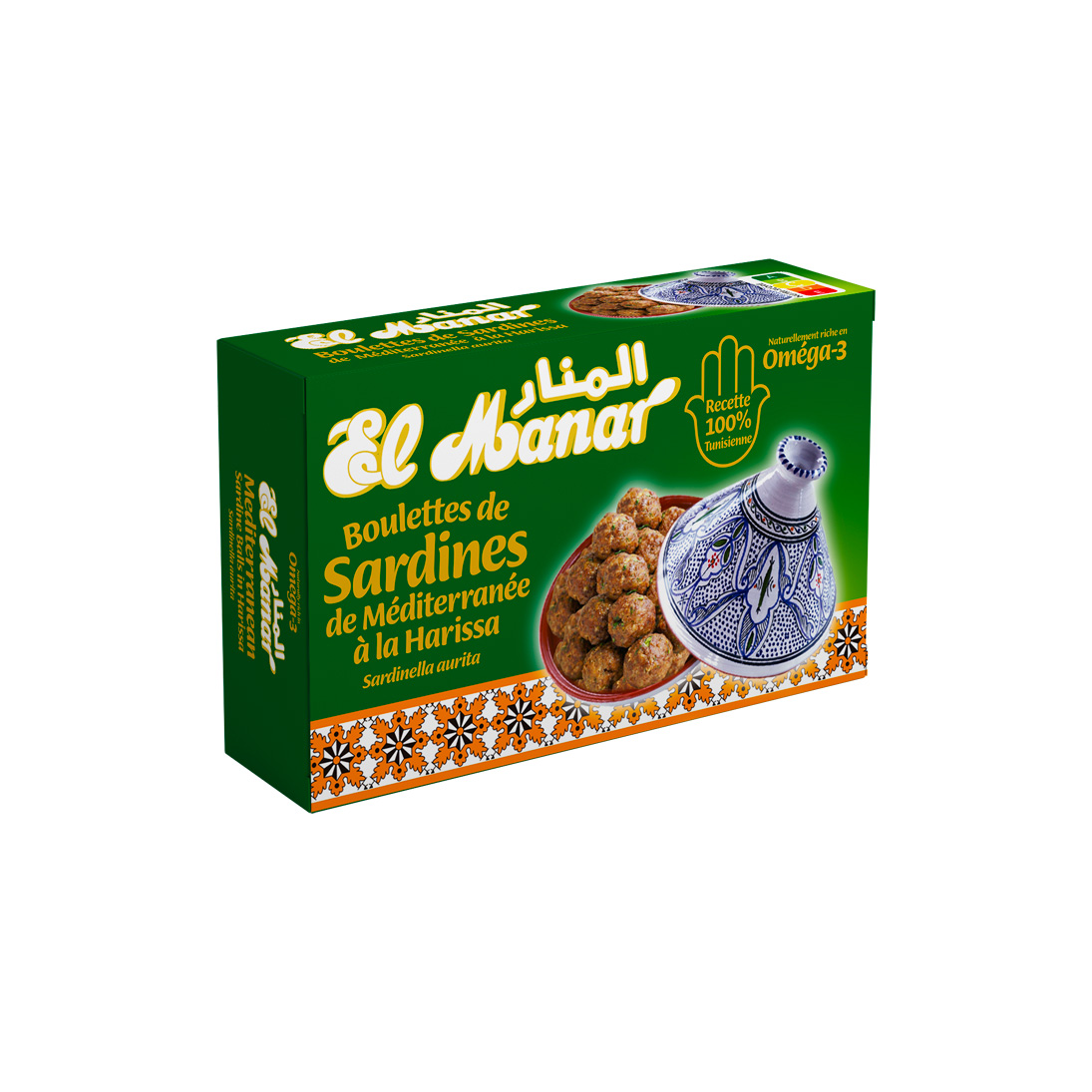 Boulettes de Sardines de Méditerranée à la Harissa 125g