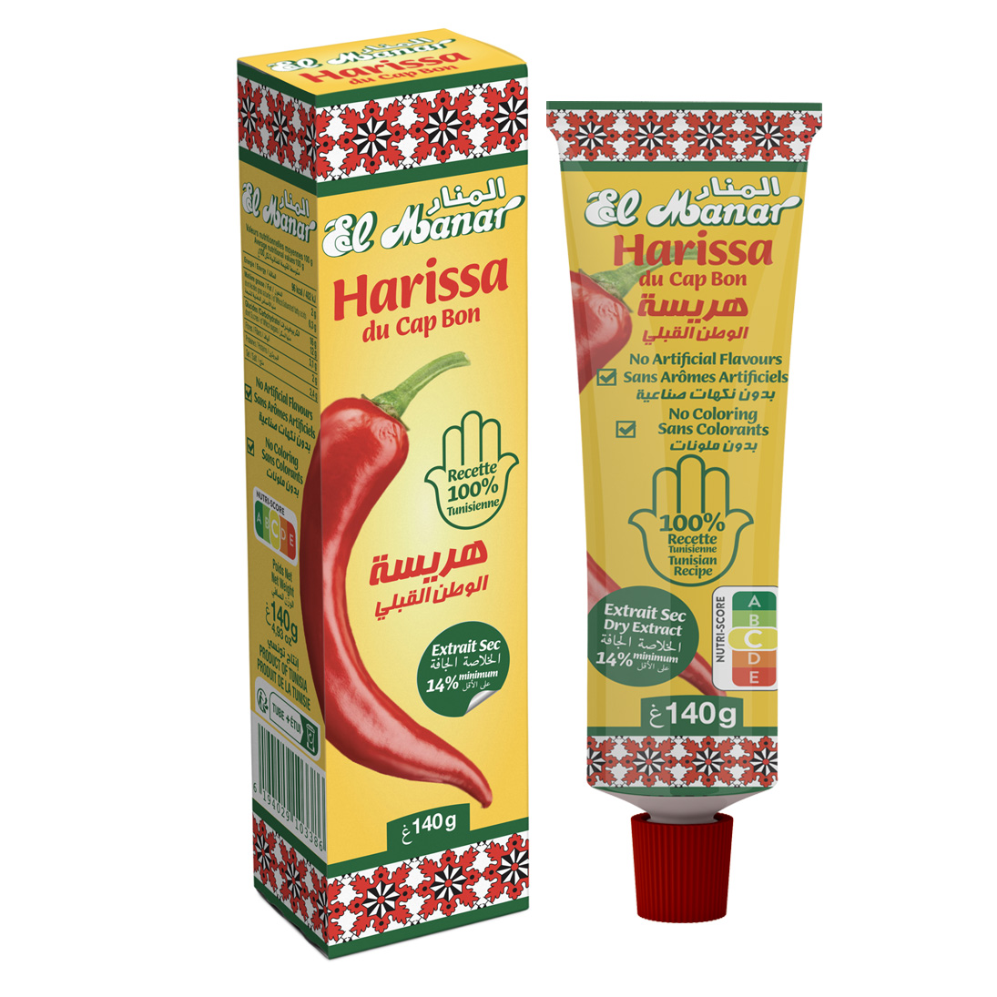 Harissa du cap bon en Tube de 140 g