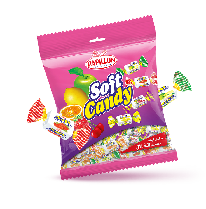Papillon soft candy fruits
