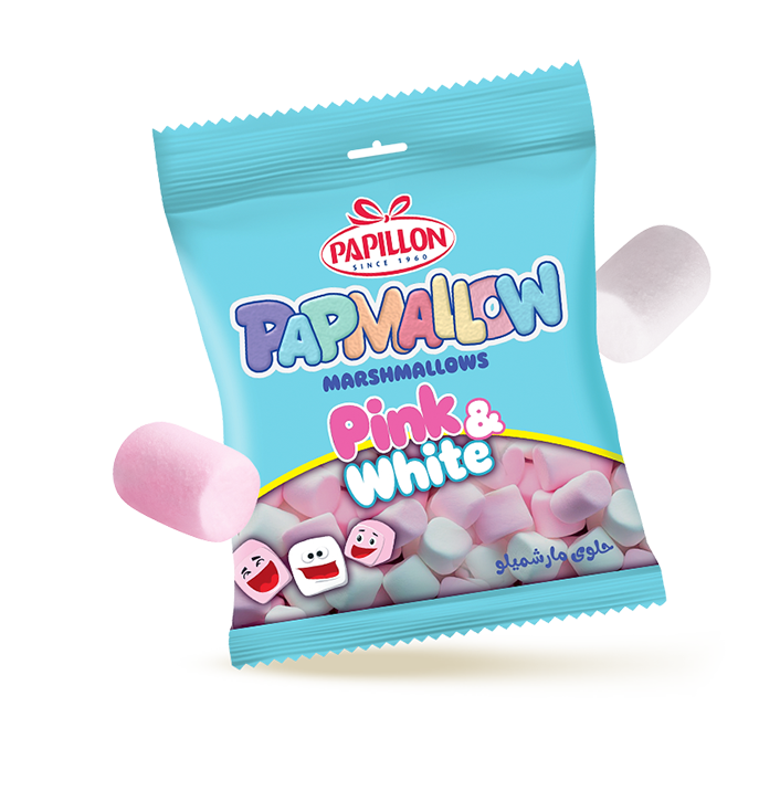 Papillon Pamallow Pink & white