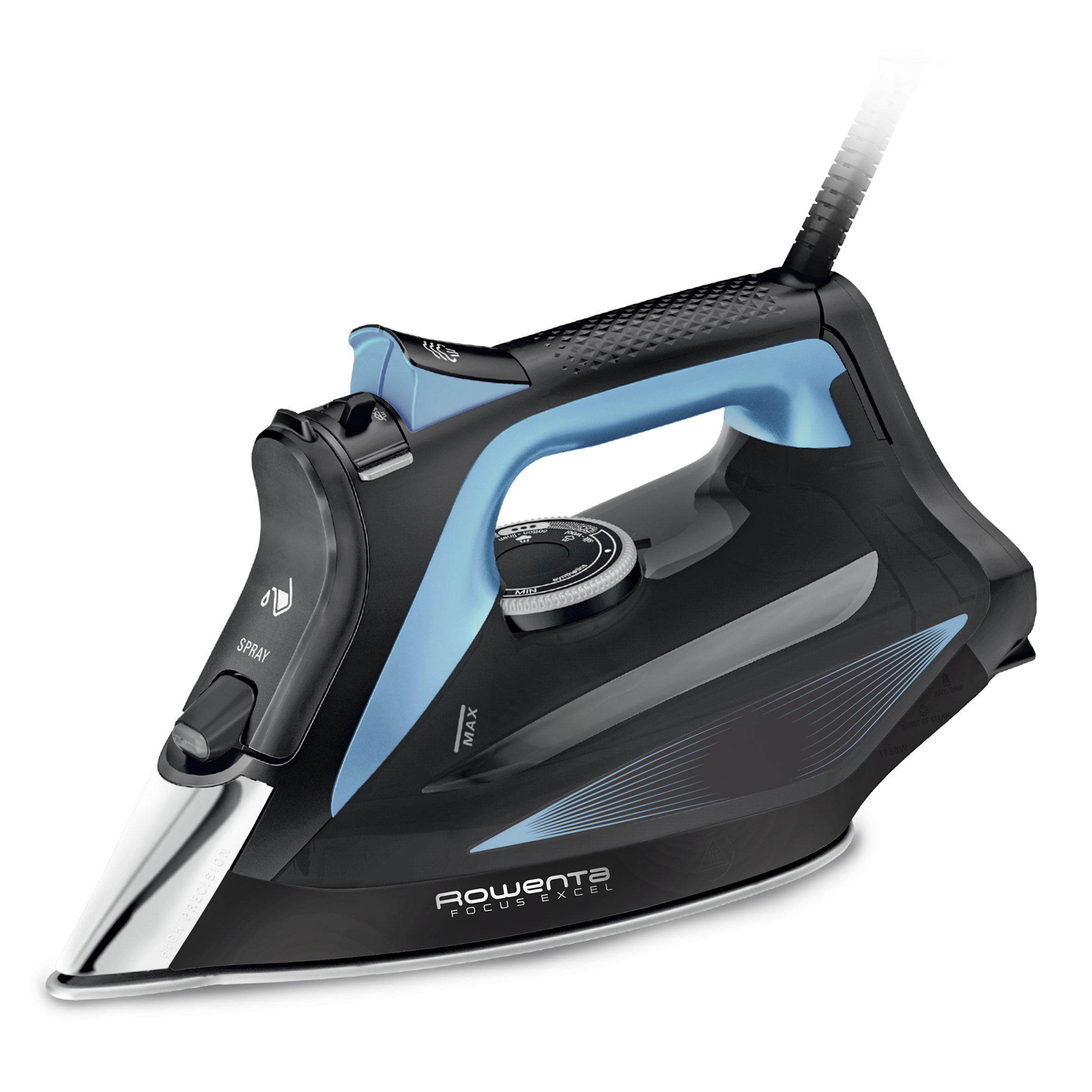Focus Excel, Fer vapeur, 2 700 W, Débit vapeur continu 45 g/min | Planches à repasser