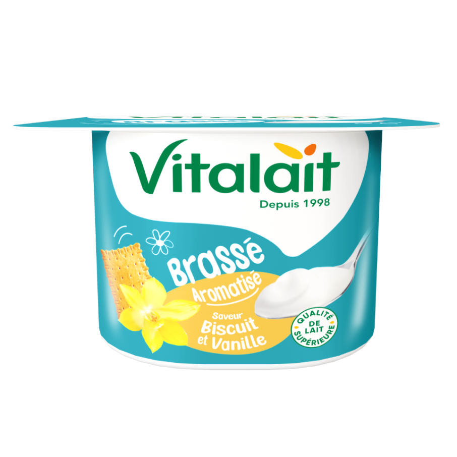 Yaourt Brassé Biscuit-Vanille 70g
