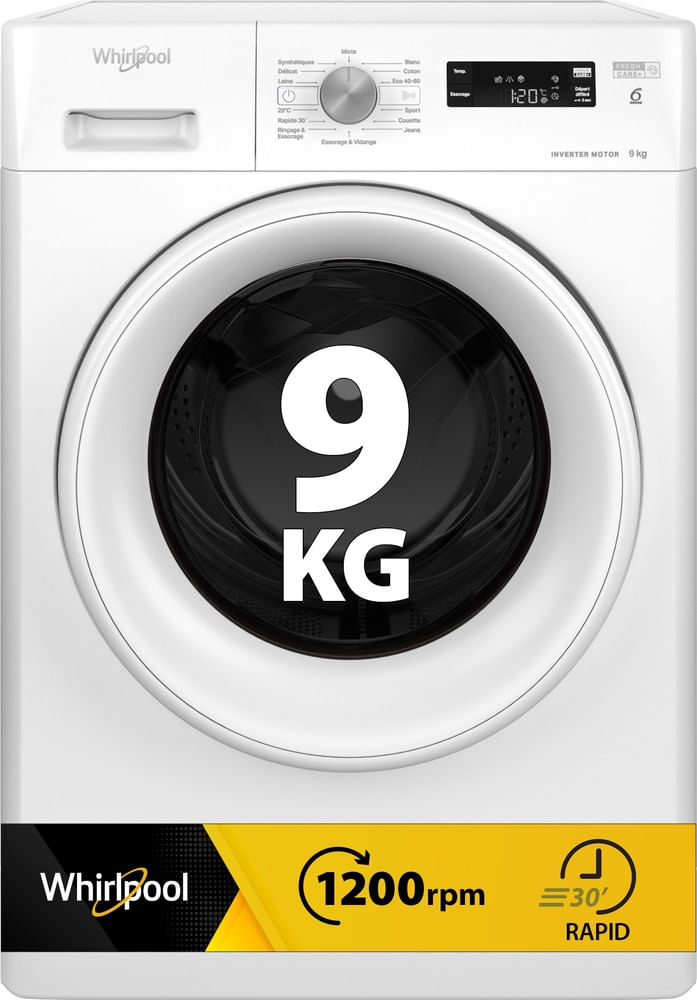 Lave-linge posable 9kg - FreshCare+ - FFSP9269WFR