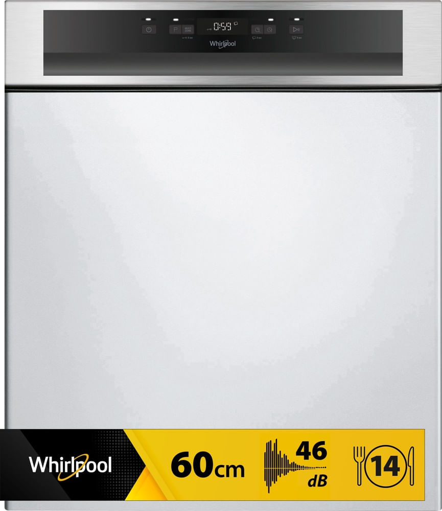 Lave-vaisselle semi-encastrable inox - WBC3C26X - Whirlpool