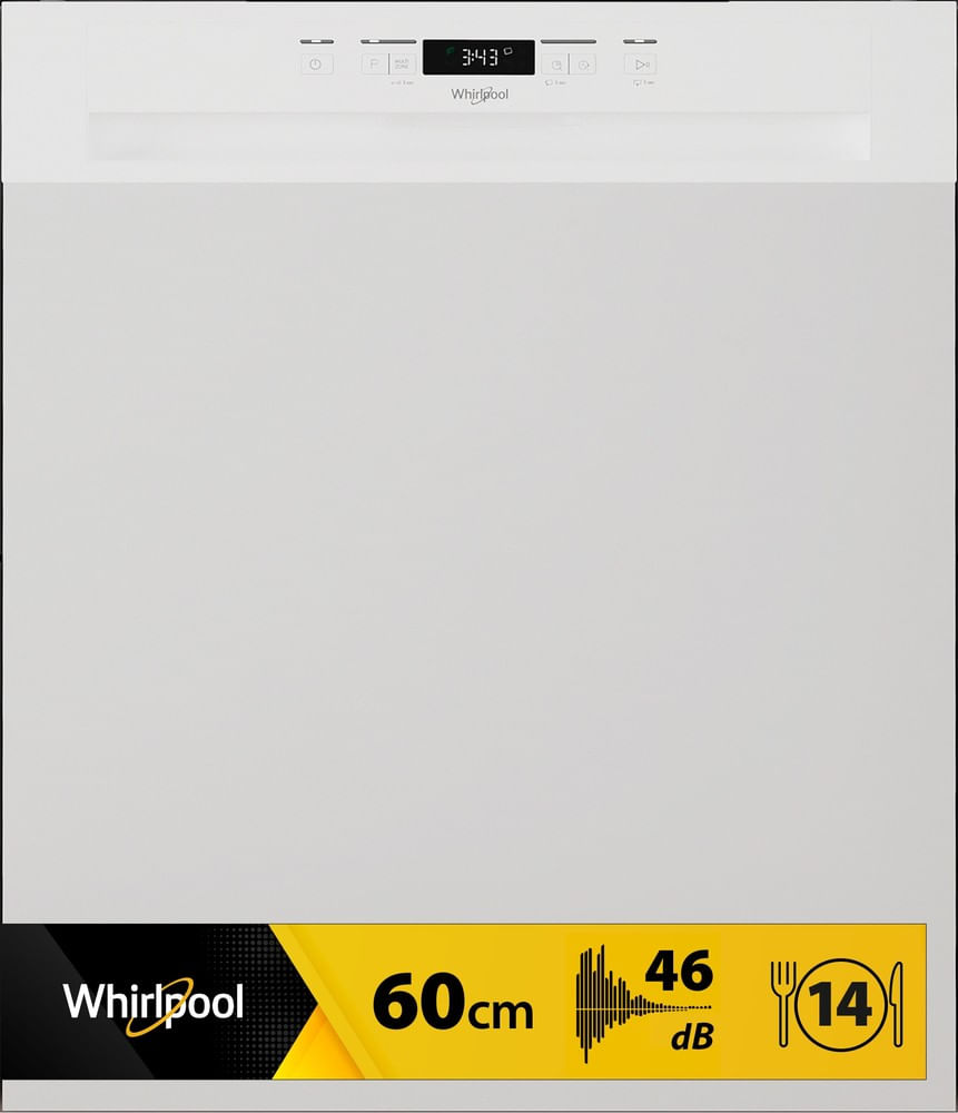 Lave-vaisselle semi-encastrable blanc - WBC3C26 - Whirlpool